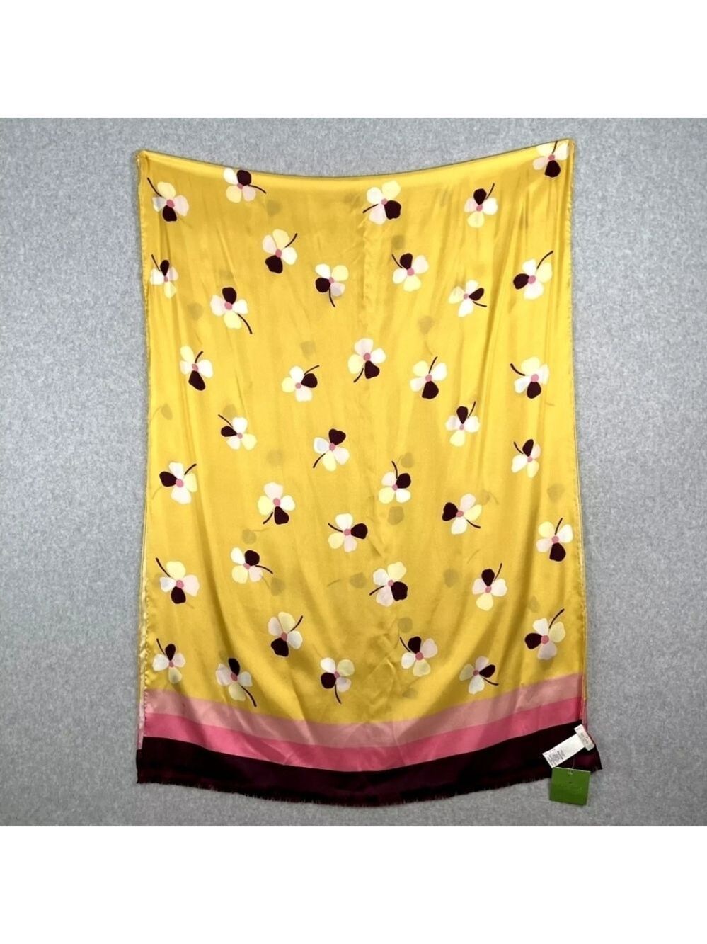 Kate Spade New York Silk Scarf Dusk Bud Roasted Maize